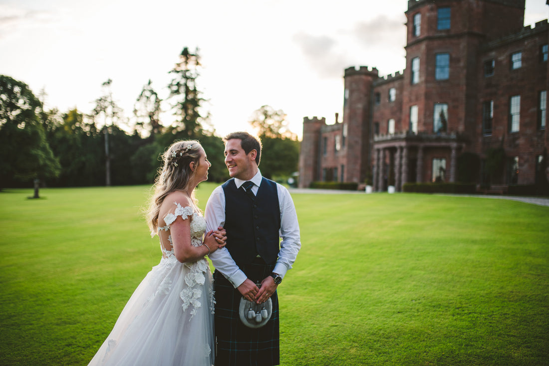 Fleurette garland, blossom hairpins, real bride, inspiration, accessories, blond hair, mother of the bride, bespoke headpiece, wedding outfit, fashion, jewellery, pearl, mother of pearl, headpiece, hairstyle