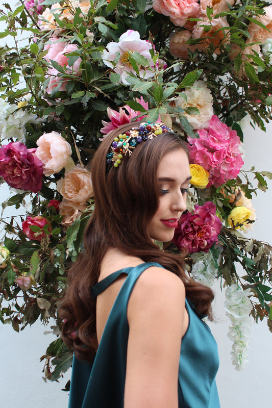 Luxor, colourful headband, headdress, swarovski