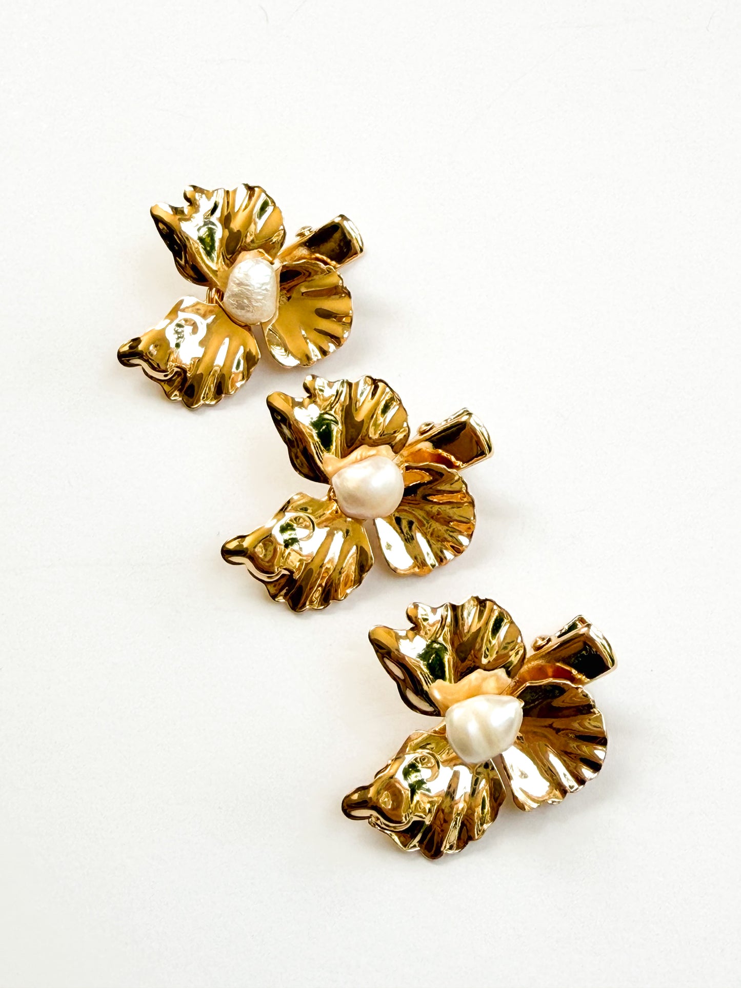 Orchid Pearl Hair Clips