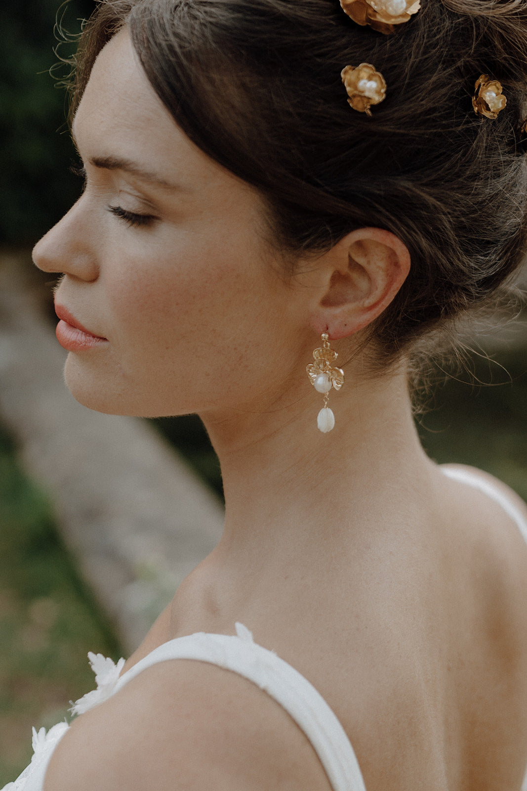 Orchid Drop Earrings