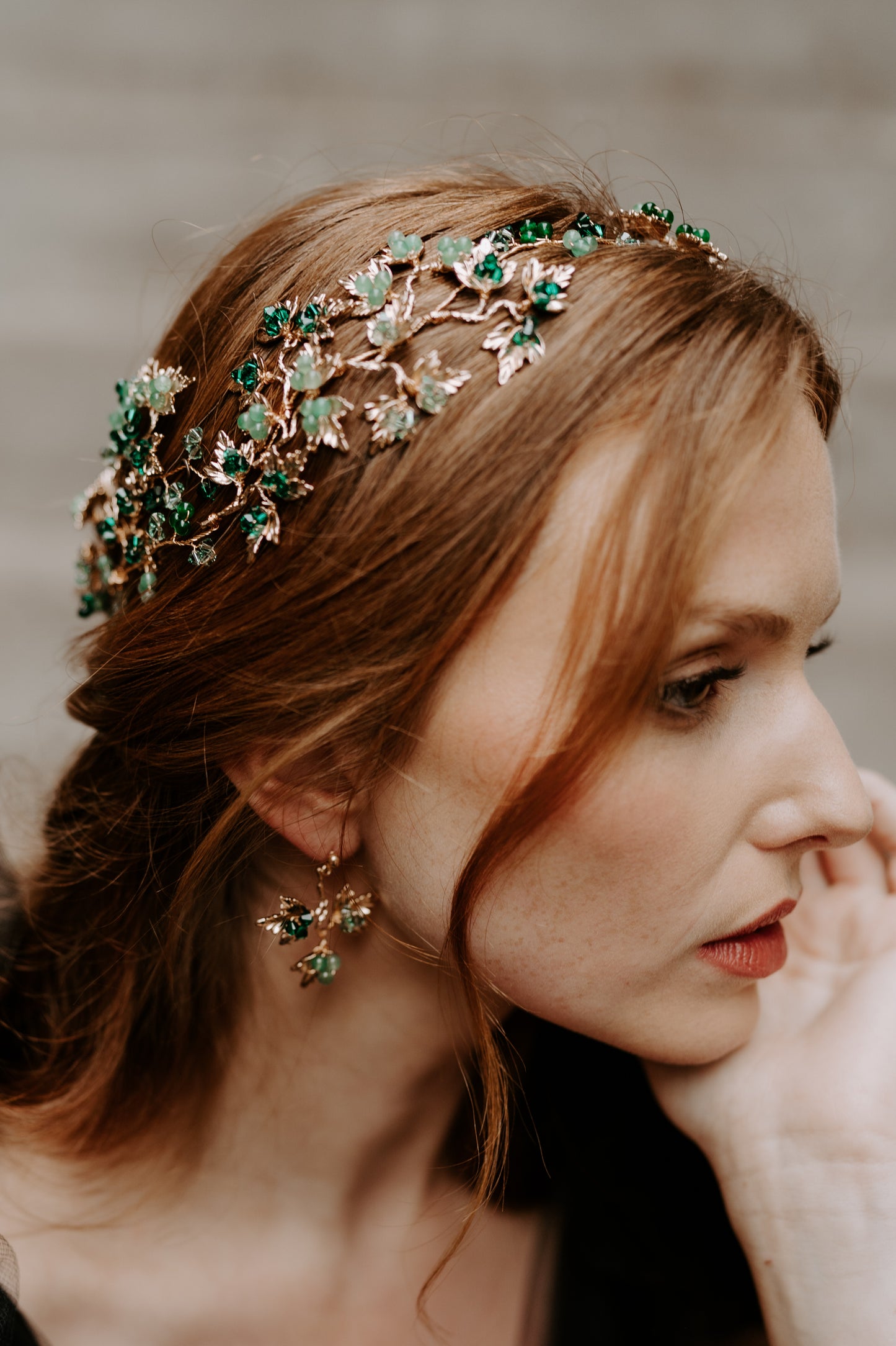 Ivy Emerald Earrings
