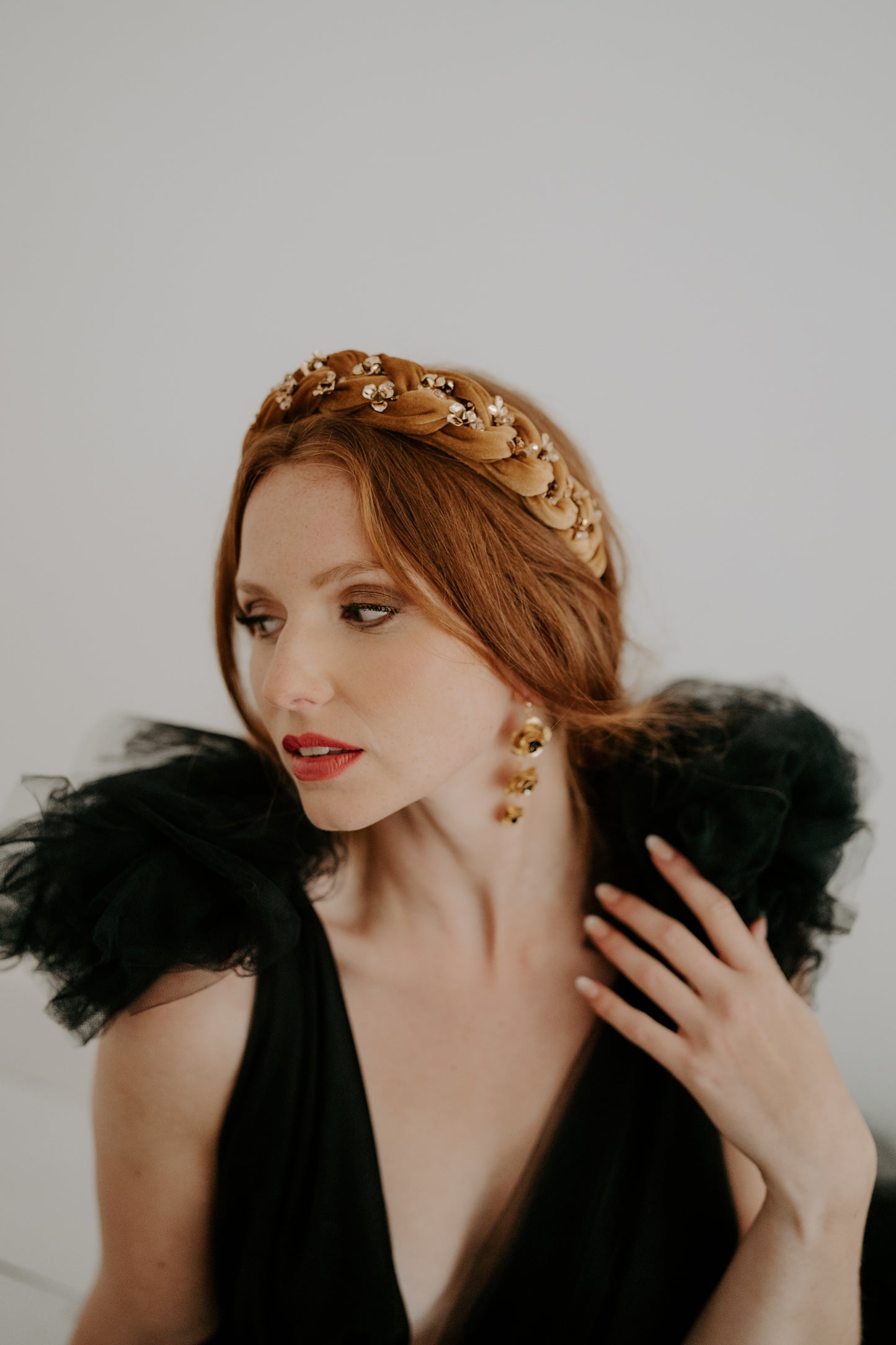 Velvette Gold Headdress