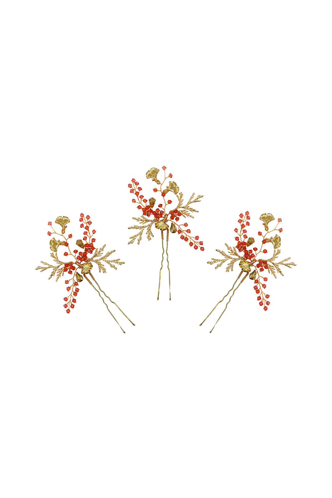 Coral Hairpins