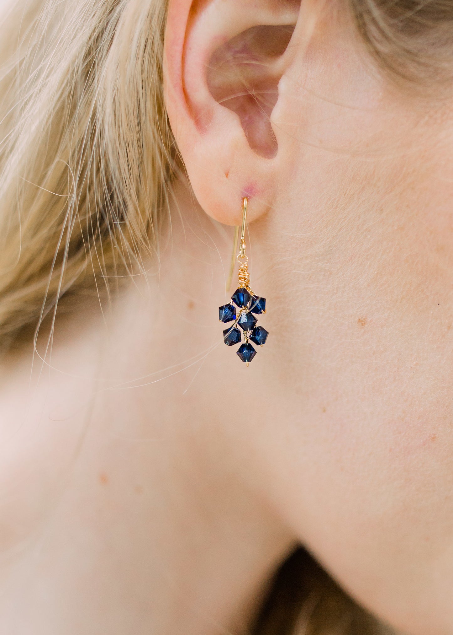 Eros Navy Earrings