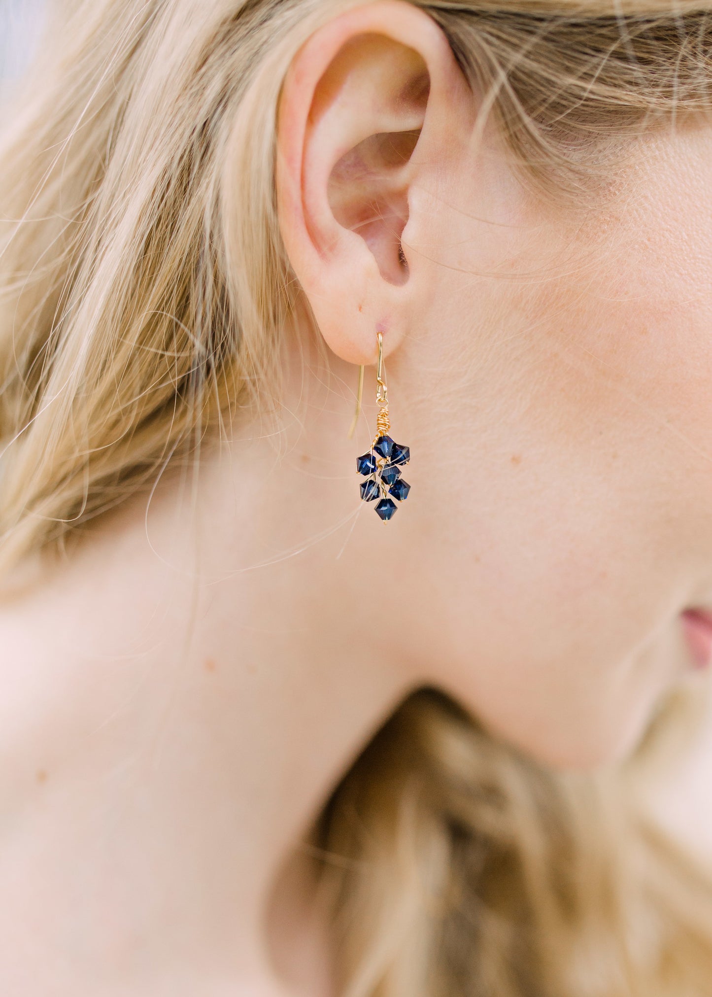 Eros Navy Earrings