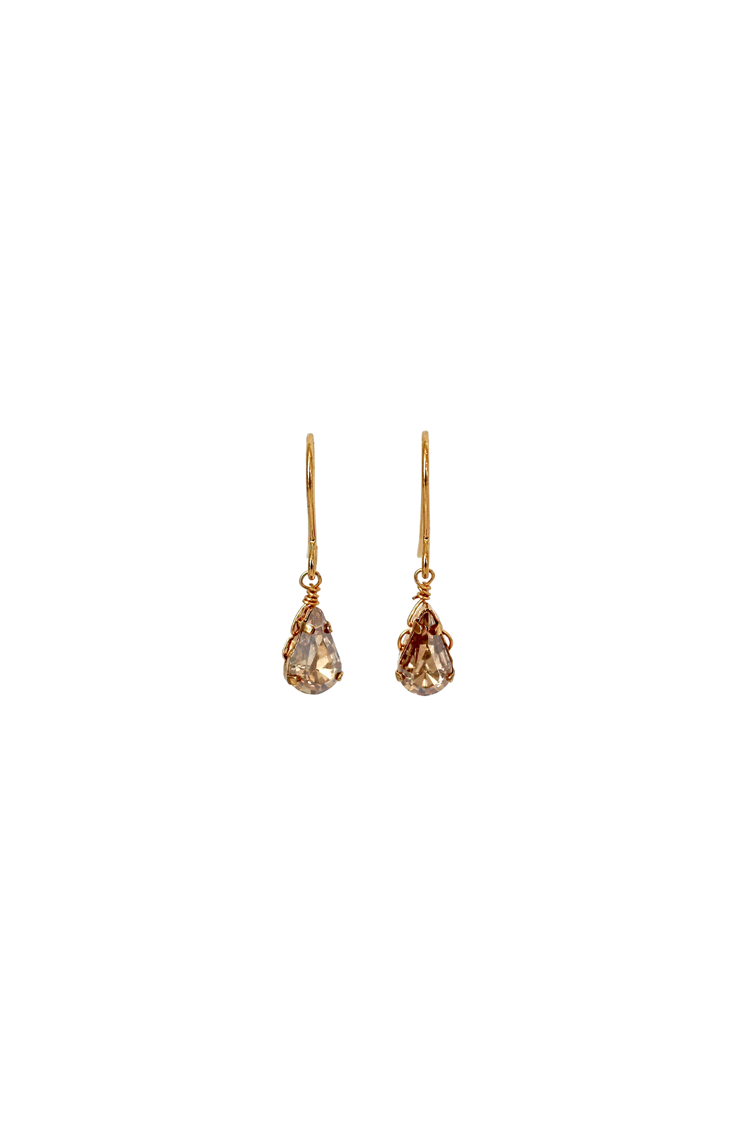 Paris Drop Champagne Earrings