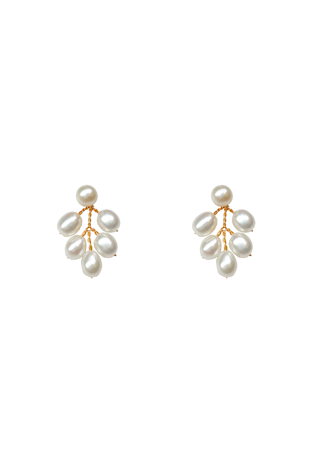 Kensington Grande Pearl Earrings - Gold