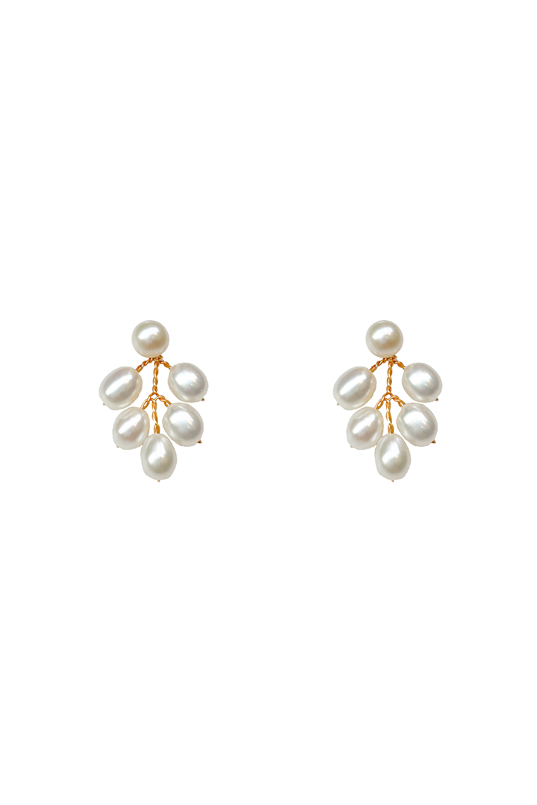 Kensington Grande Pearl Earrings - Silver