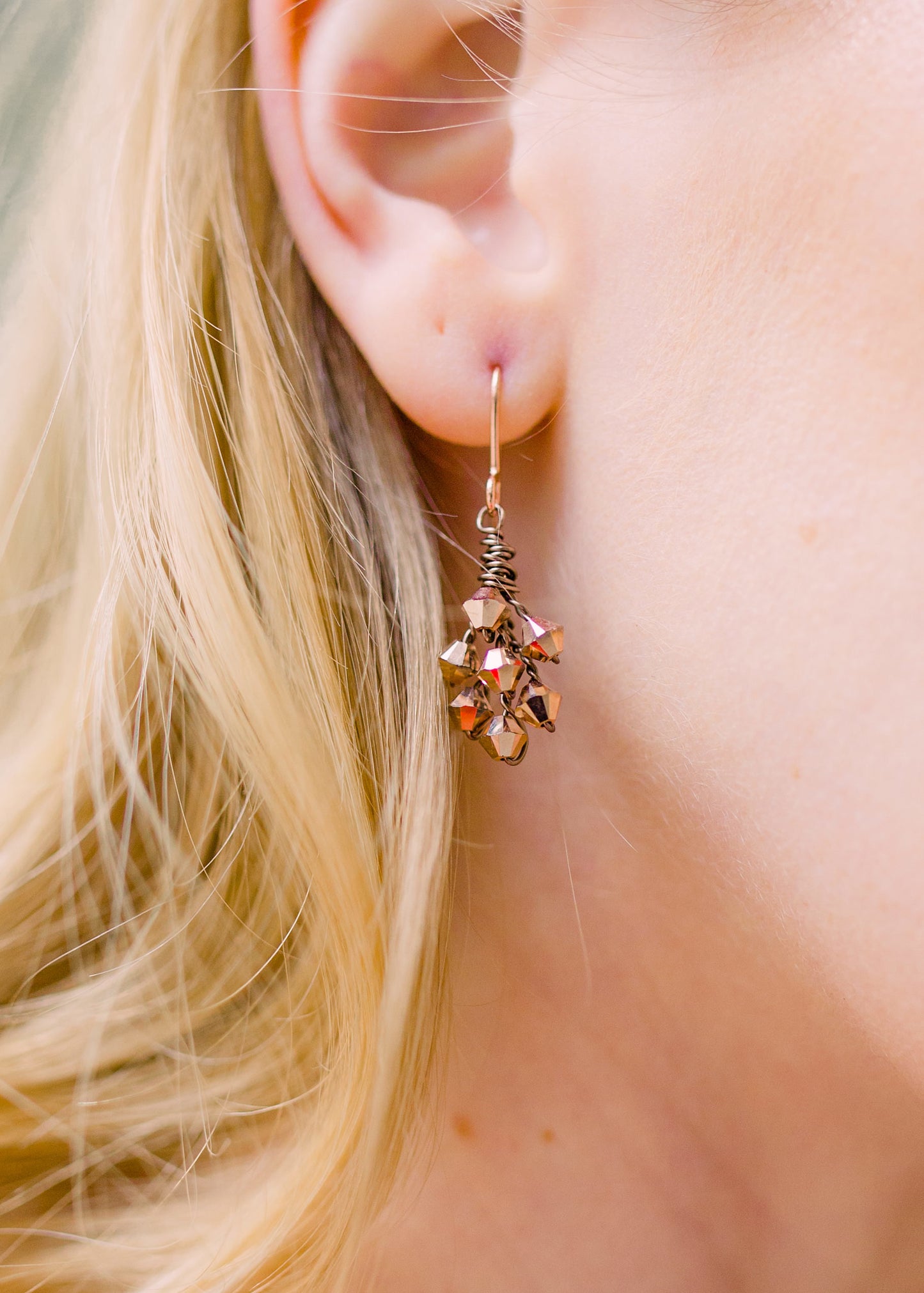 Eros Rose Gold Earrings