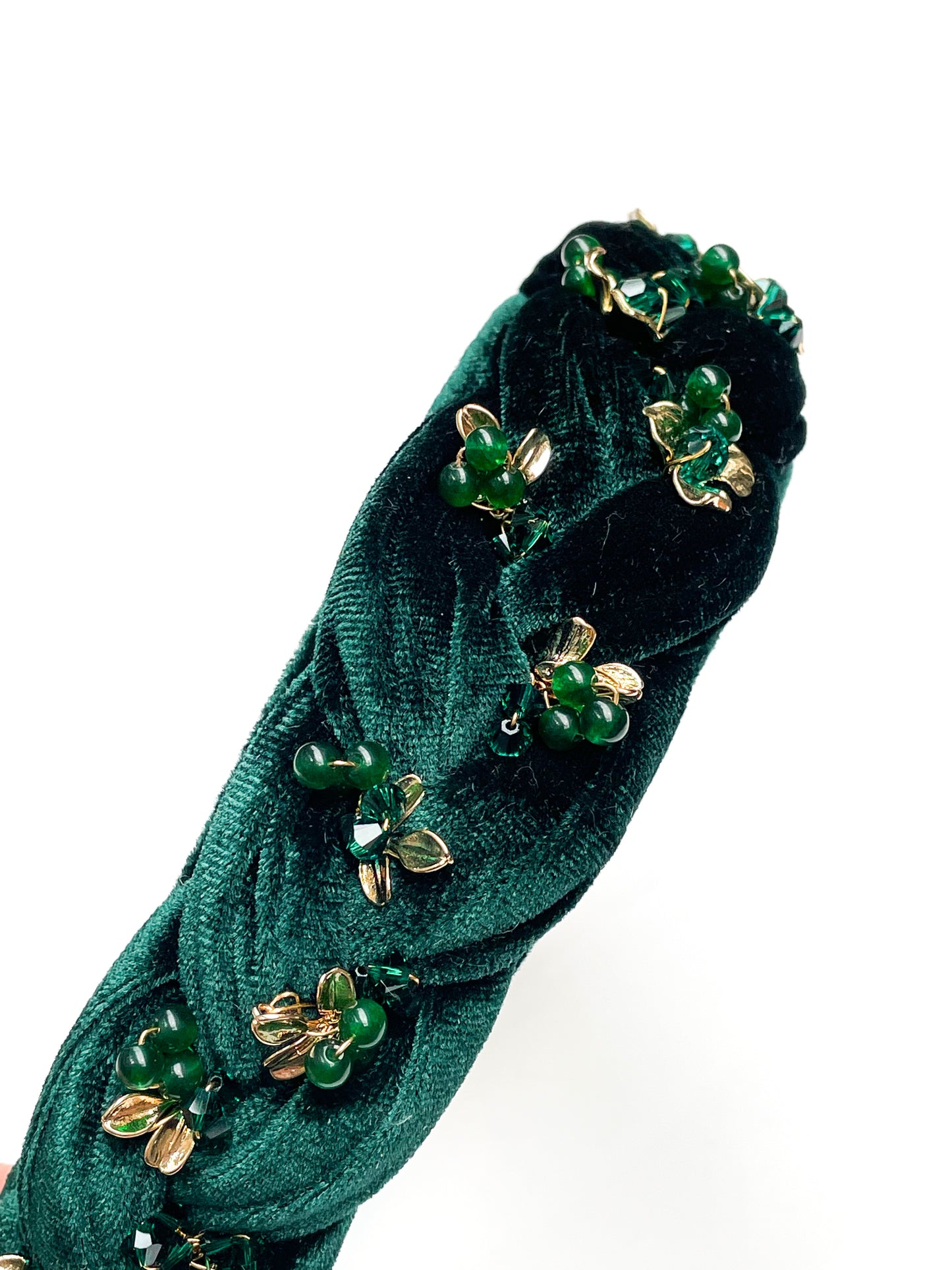 Velvette Emerald Headdress