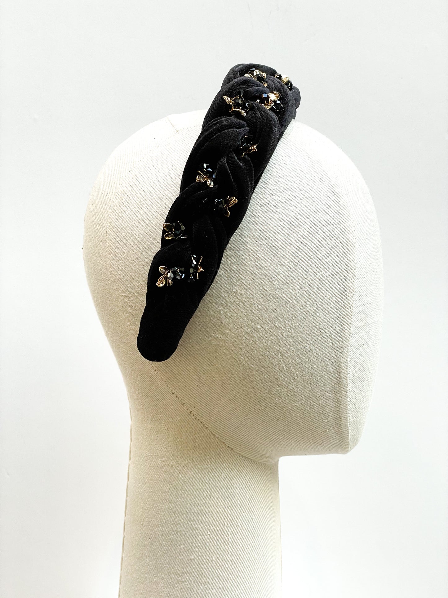 Velvette Black Headdress