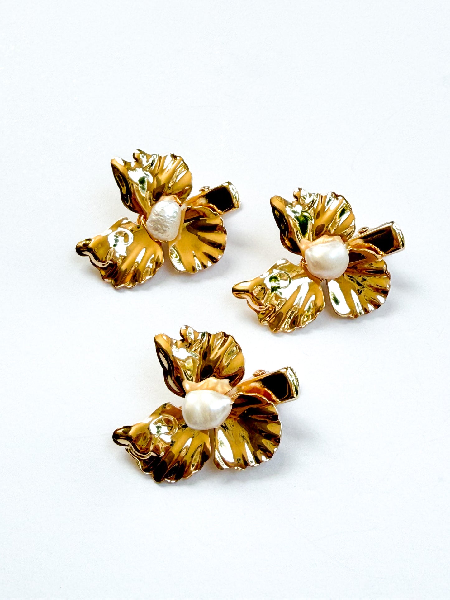 Orchid Pearl Hair Clips