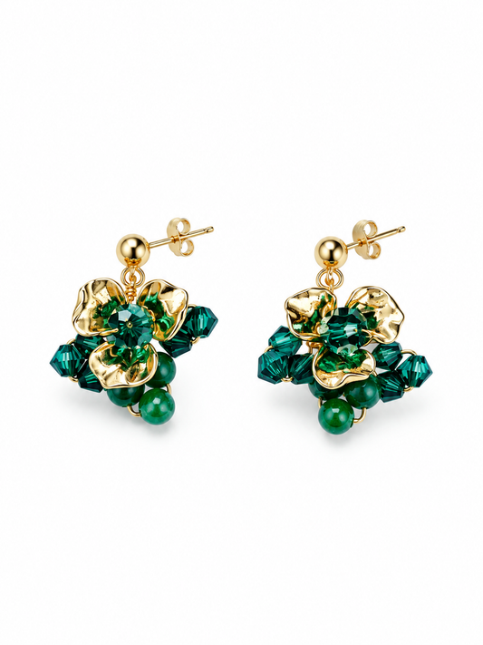 Velvette Emerald Earrings