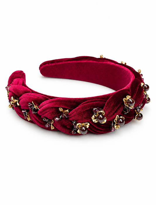 Velvette Berry Headdress