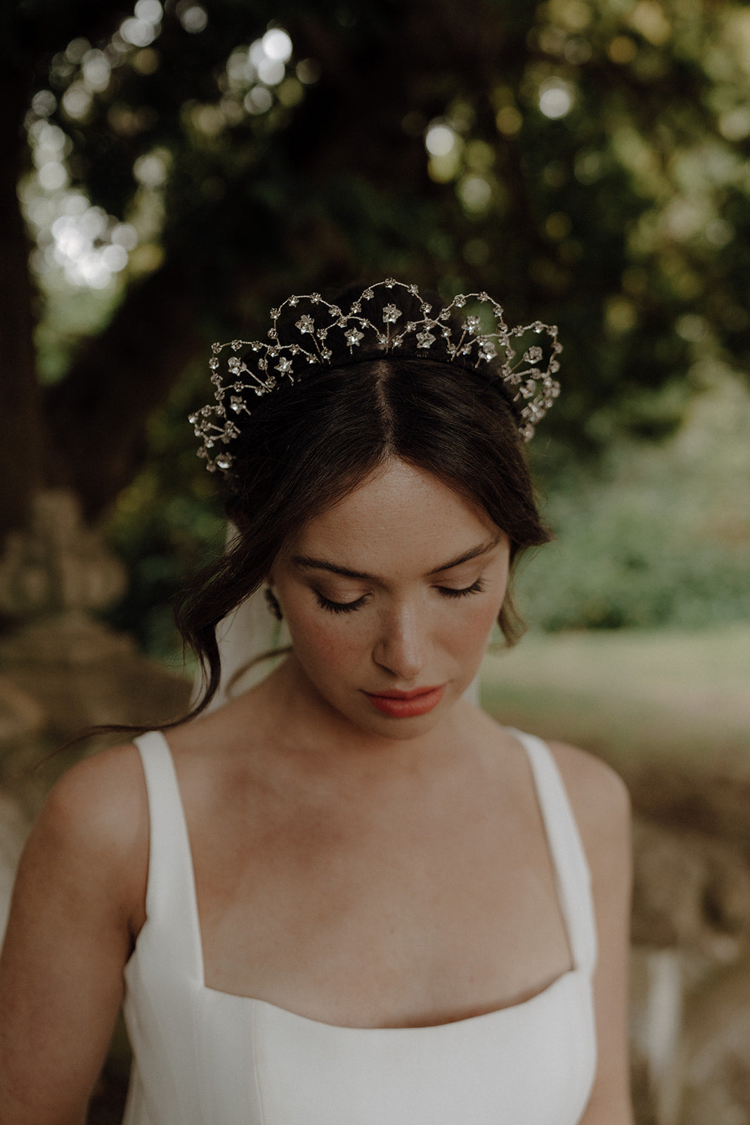 Glam Wedding Hairstyles with Tiara – Ellee Couture Boutique