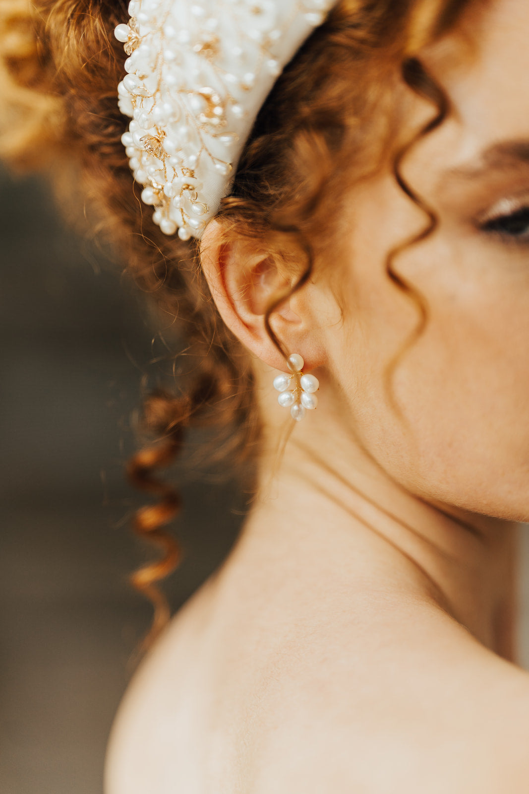 Kensington Grande Pearl Earrings - Gold