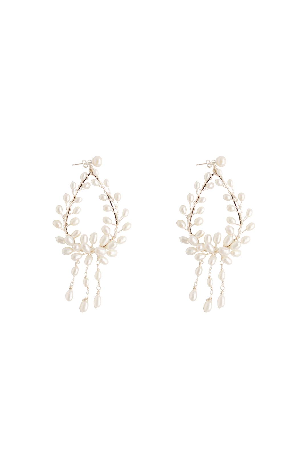 Pearl Cascade Chandelier Earrings