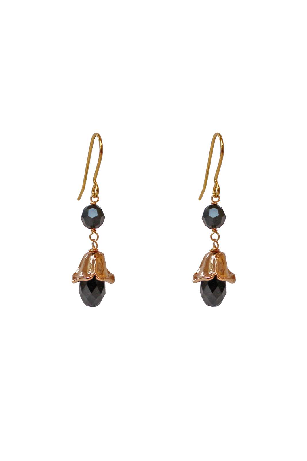 Reign Black Earrings