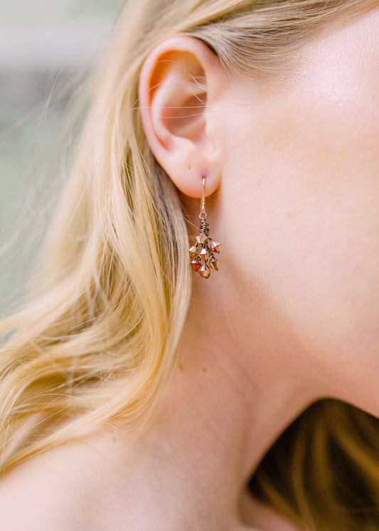 Eros Rose Gold Earrings