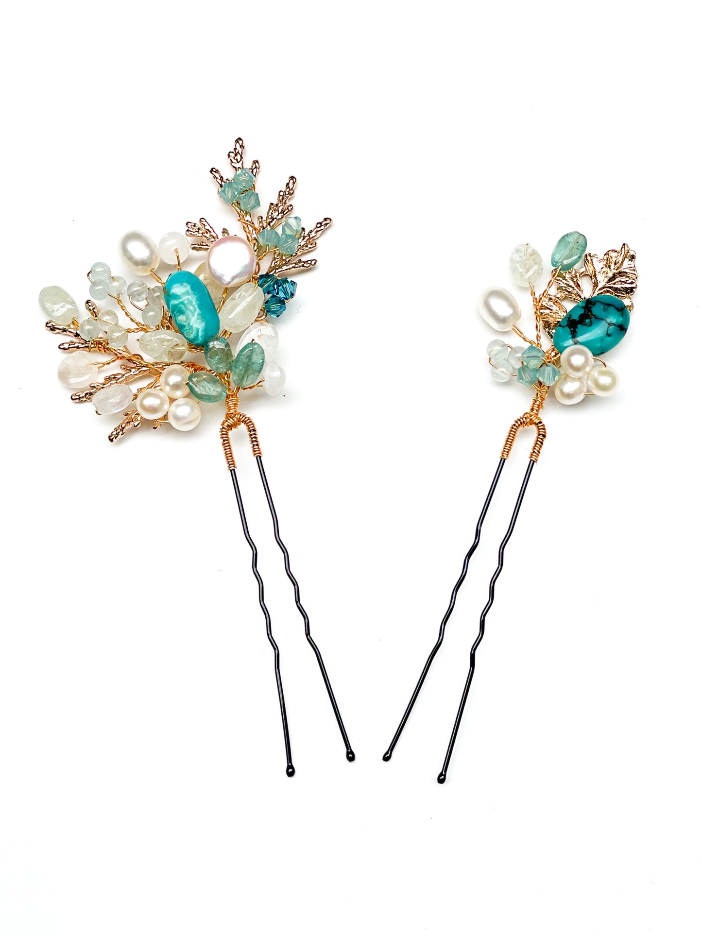 Turquoise Dream Hairpins